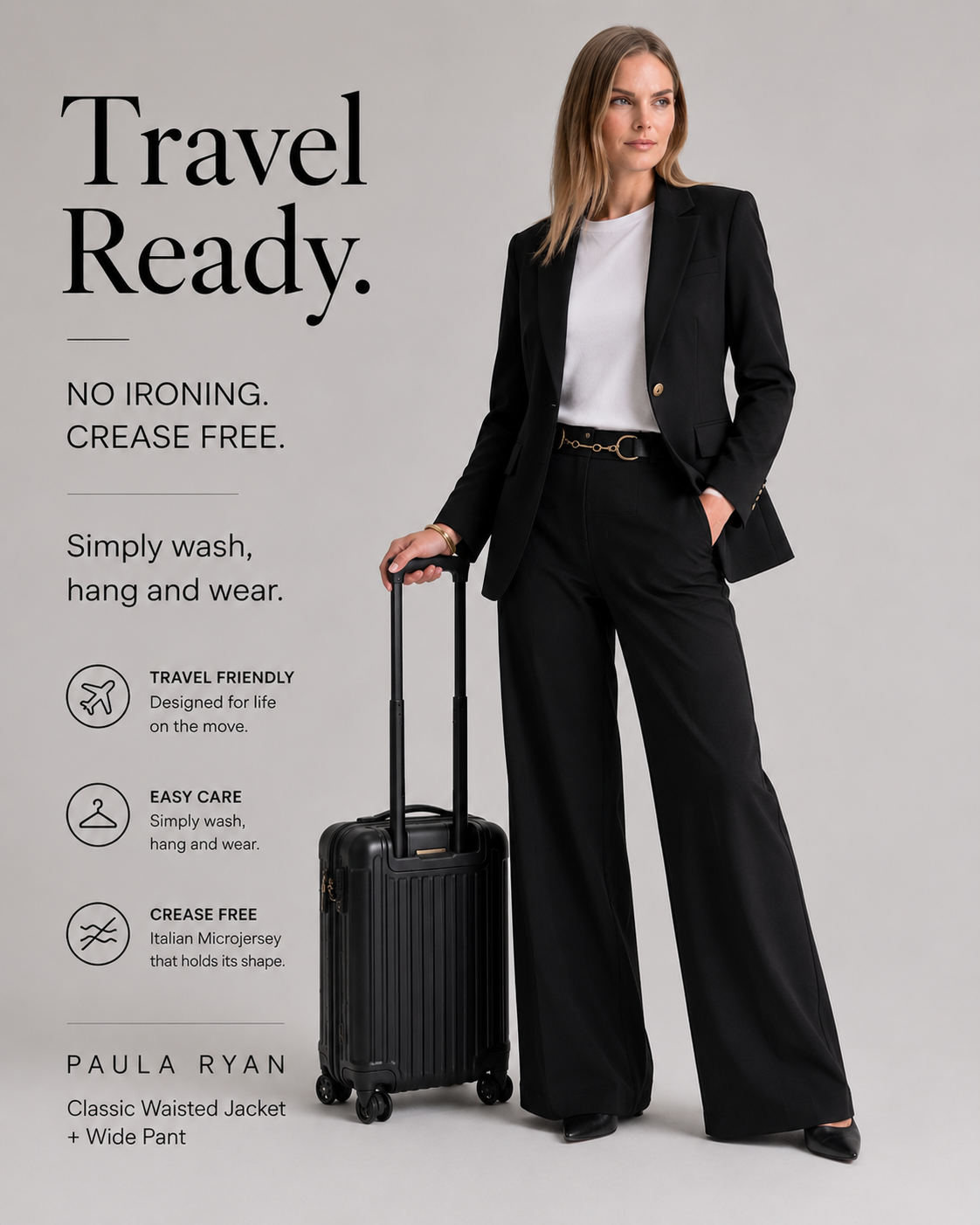 Wrinkle-free and ready: what to pack when your suitcase is your wardrobe