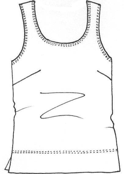 PAULA RYAN Easy Fit Scoop Neck Singlet Microjersey - Black - Paula Ryan