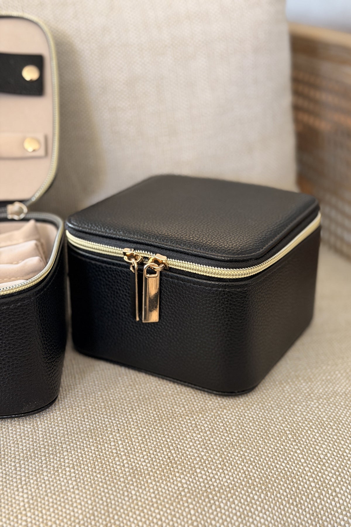 Square Jewellery Travel Box - Black - Paula Ryan