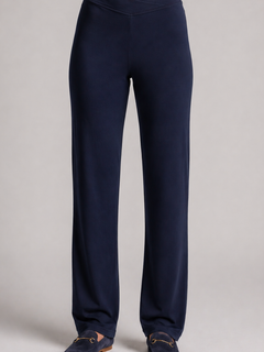 PAULA RYAN Straight Leg Lounge Pant - Merino Navy