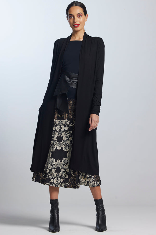 PAULA RYAN Long Shrug Merino - Black - Paula Ryan