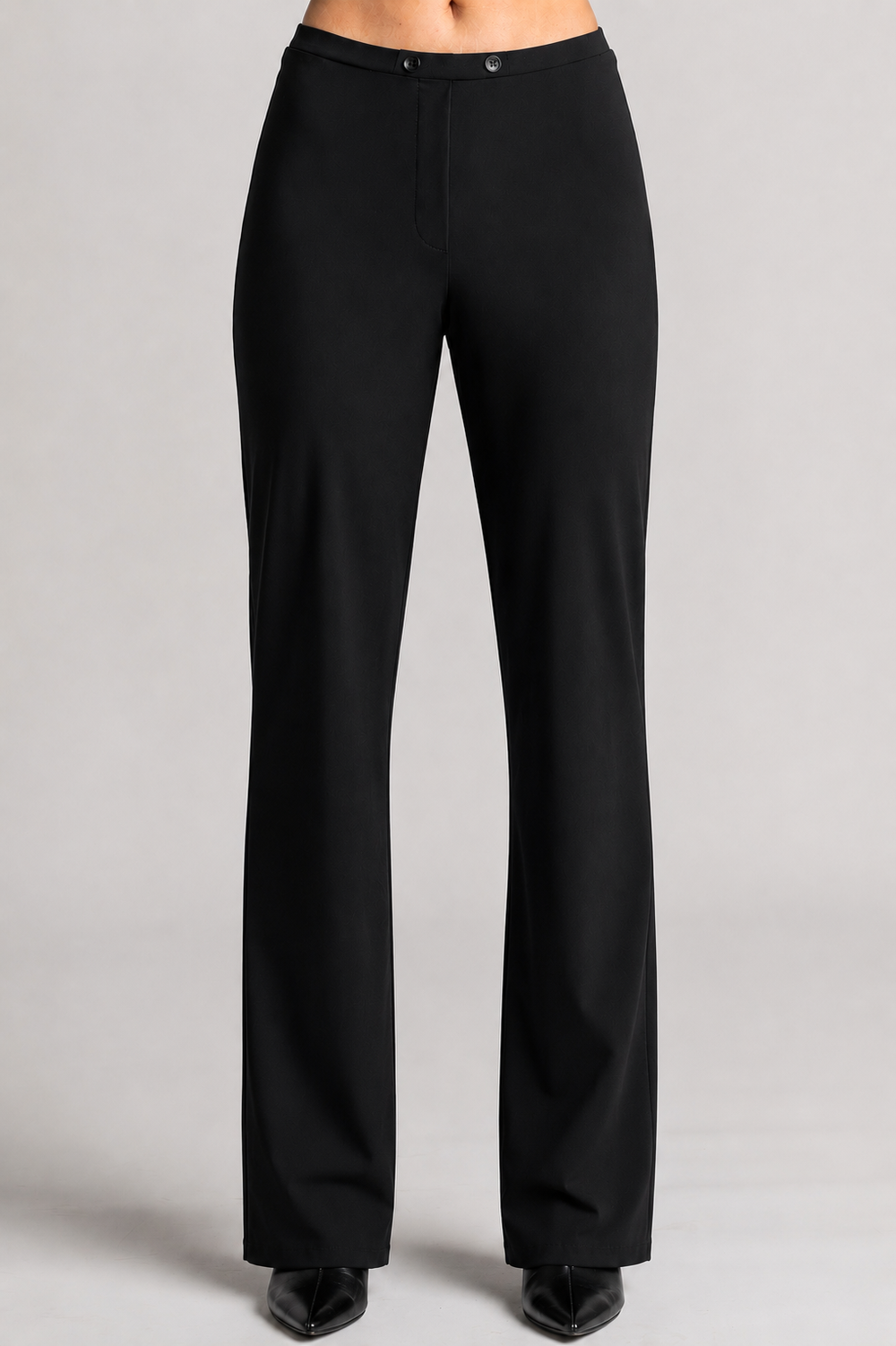 PAULA RYAN Tailored Pant - Microjersey Black