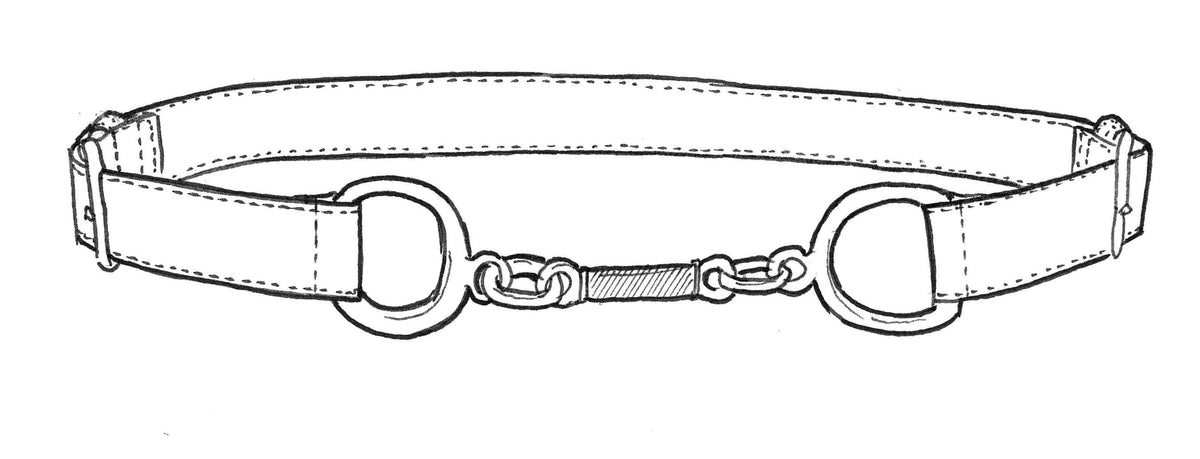 PAULA RYAN Metal Trimmed Leather Belt - Black/Gold - Paula Ryan