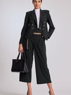 PAULA RYAN High Waist Corset Pant - Black - Paula Ryan