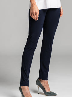 PAULA RYAN ESSENTIALS Waisted Cigarette Pant - Microjersey - Paula Ryan