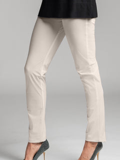 PAULA RYAN ESSENTIALS Waisted Cigarette Pant - Microjersey Sand - Paula Ryan