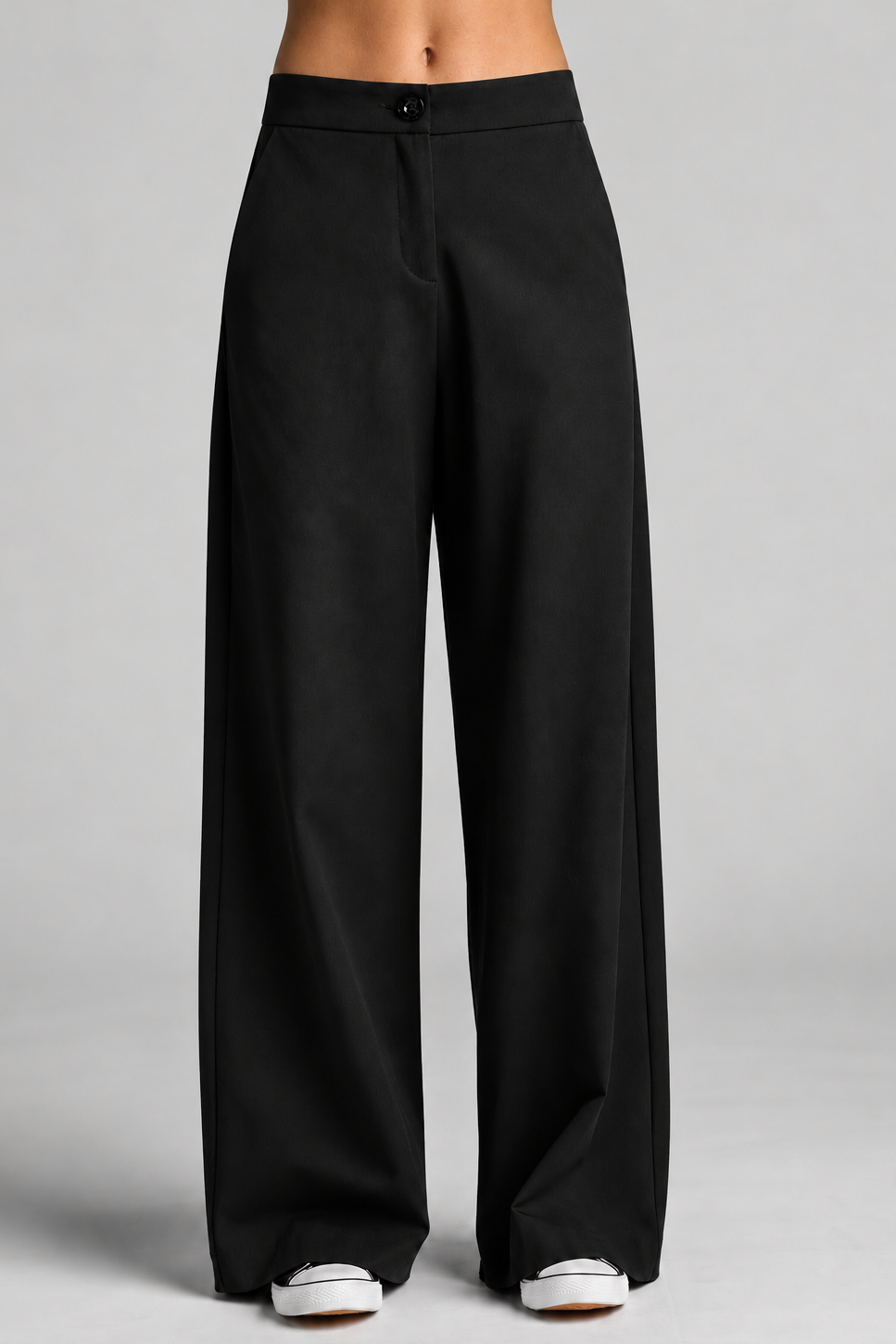 PAULA RYAN Sailor Pant - Black Cotton Drill