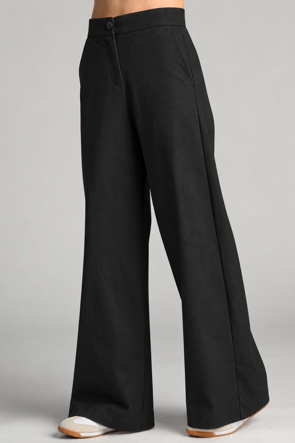 PAULA RYAN Sailor Pant - Black Cotton Drill