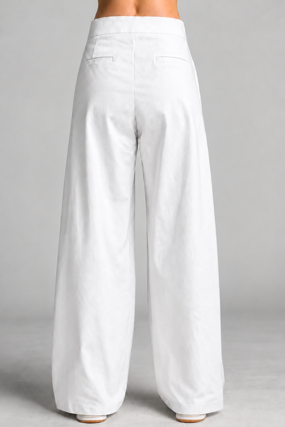 PAULA RYAN Sailor Pant - White Cotton Drill