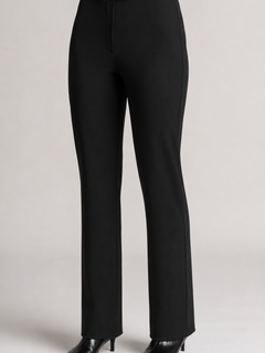 PAULA RYAN Tailored Pant - Microjersey Black