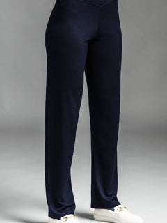 PAULA RYAN ESSENTIALS Narrow Leg Waistband Pant - Merino