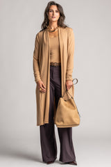 PAULA RYAN Long Shrug Merino - Camel