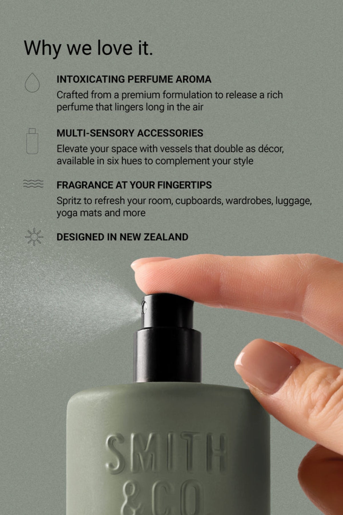 SMITH & CO Room Spray 100ml - Amber & Freesia