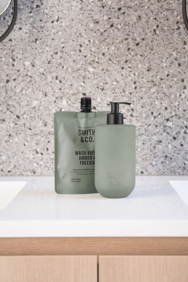 SMITH & CO Hand & Body Wash Refill 400ml - Amber & Freesia