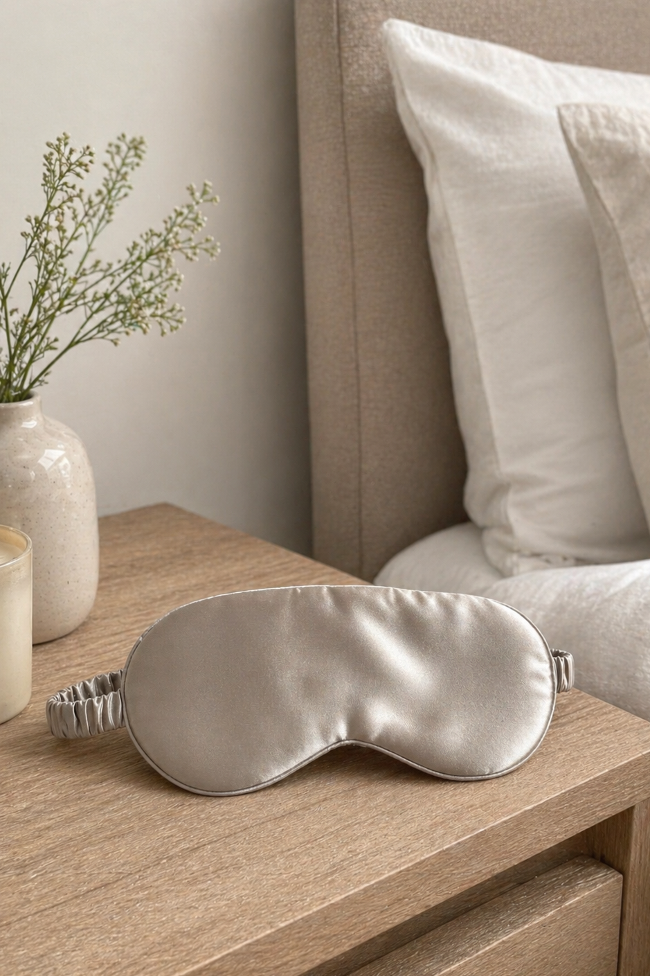 SILK SENSATION - Eye Mask - Taupe